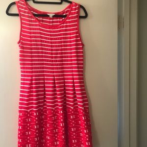 Max Studio Patterned Sleeveless Fit & Flare Dress